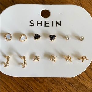 3/$15 SHEIN studs & one little hoop earring! NWT!!
